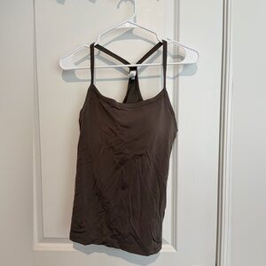 Offline by Aerie Brown Women's Sports Camisole with built in bra